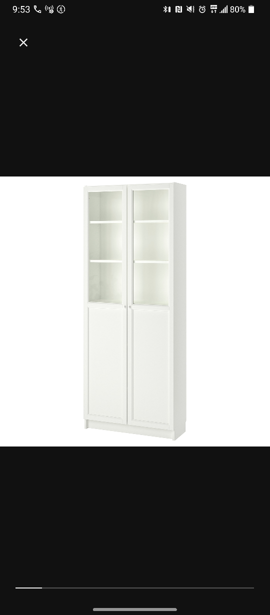 IKEA BILLY/OXBERG Bookcase - White - photo 2