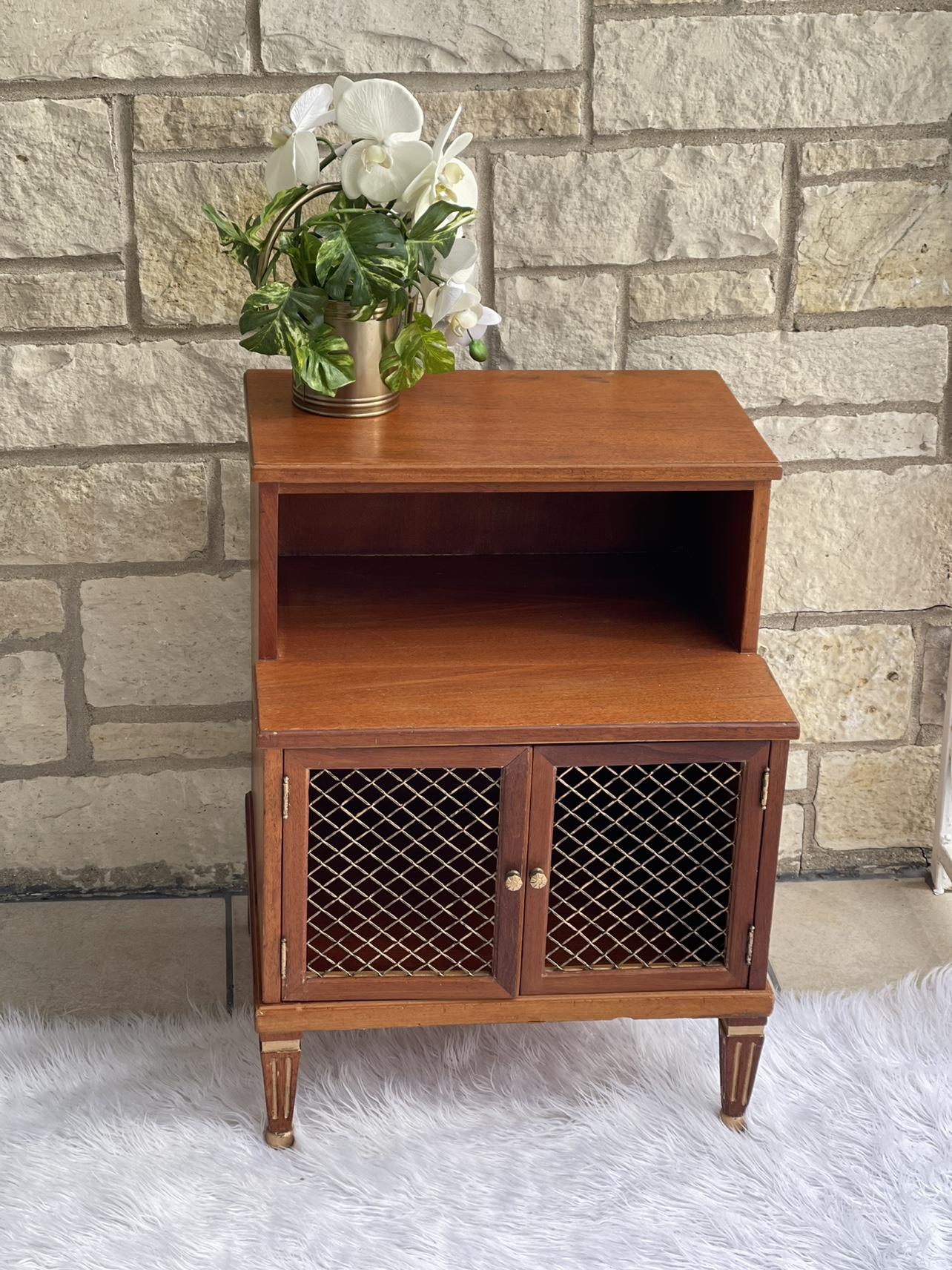 MCM Walnut nightstand/ side table