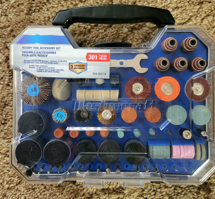 Mastercraft 301-Piece Rotary Tool Accessory Set with Rotary Tool - photo 3