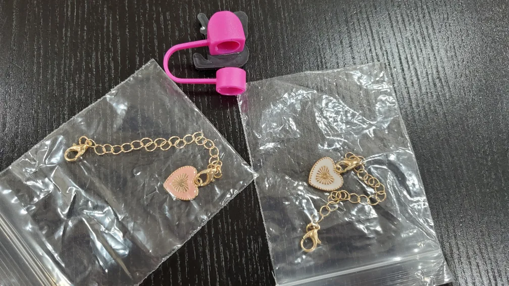 Butterfly & Heart Charms for Stanley Cups + 2 Initial L Charms image indicator(3)