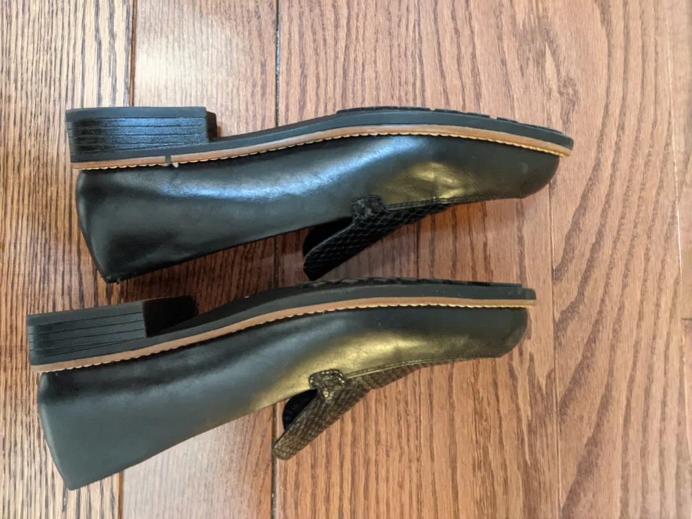 New Patrizia Women's Black Snakeskin Loafers image indicator(4)