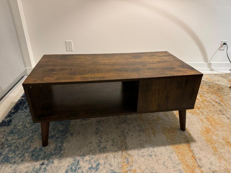 Wayfair Wooden Coffee Table with Storage - photo 5