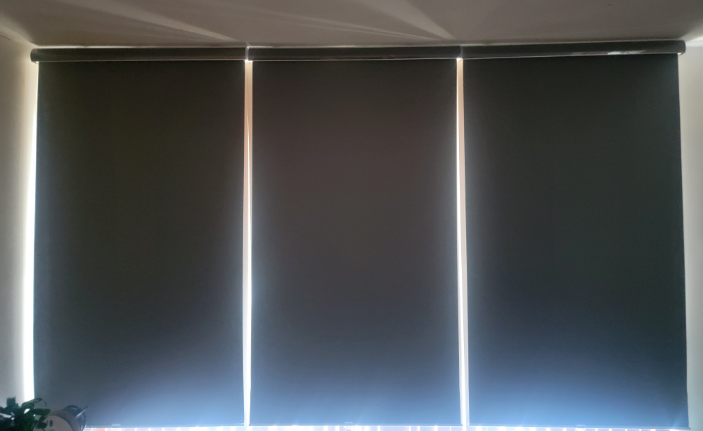 Blackout Roller Blinds x 3