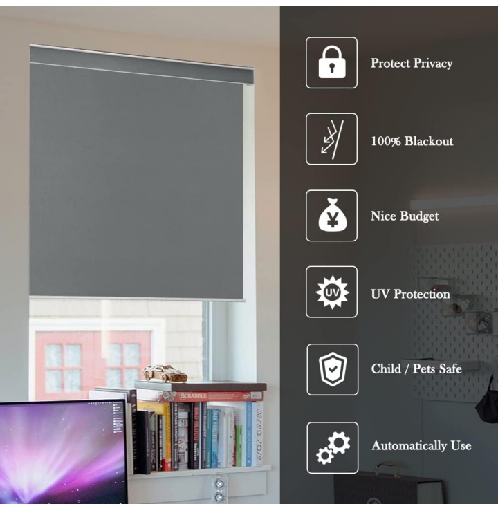 Blackout Roller Blinds x 3 - photo 4