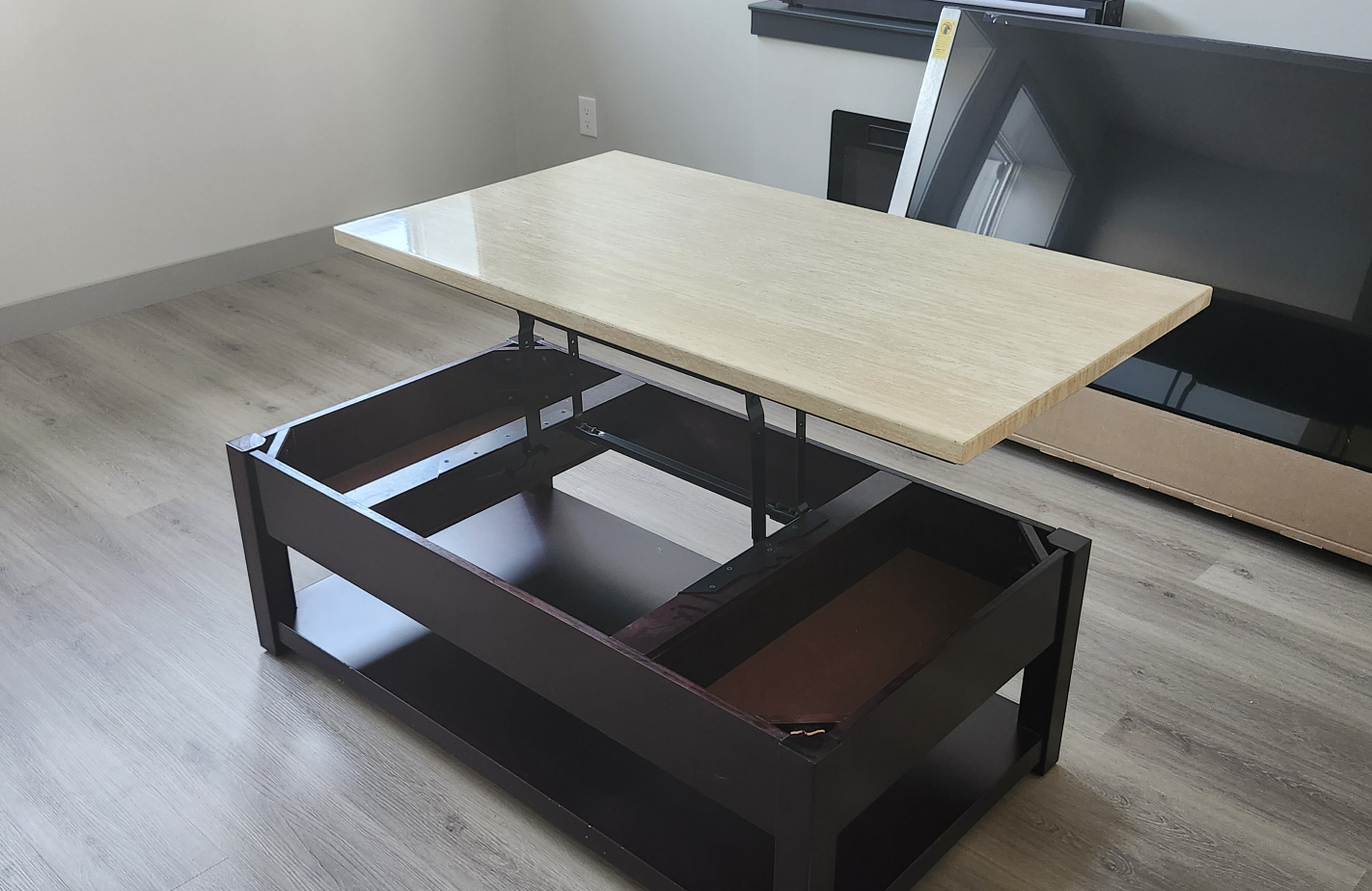 Lift-Top Coffee Table with Storage - photo 3
