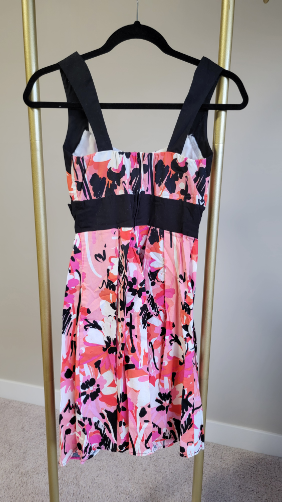 Pink and Black Floral Summer Dress - photo 5