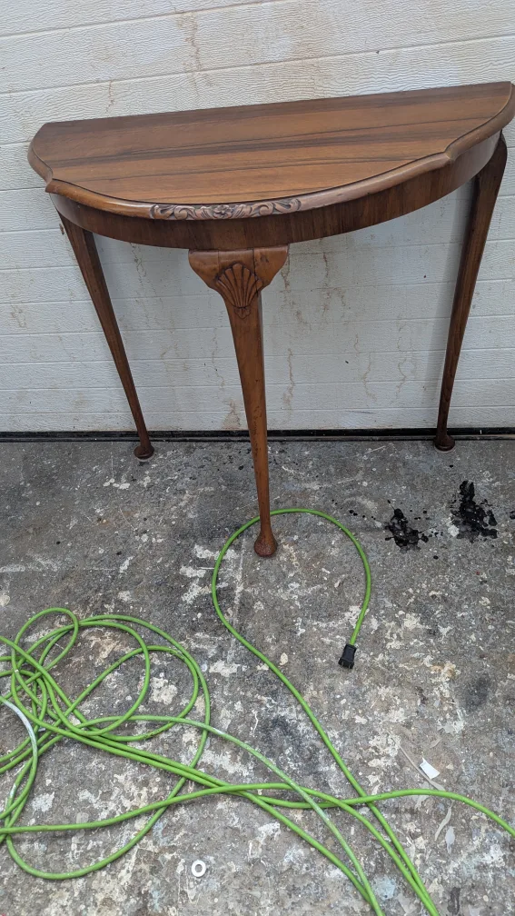 Antique Half-Moon Console Table image indicator(3)