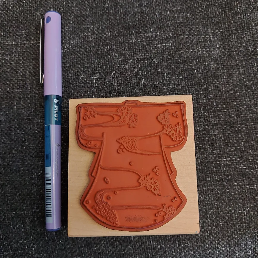Kimono Rubber Stamp image indicator(2)