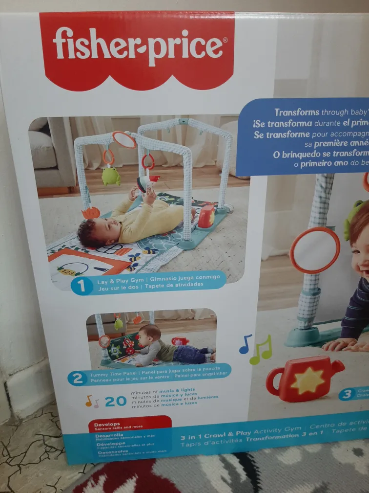 NEW in box Fisher Price 3-in-1 Crawl & Play Activity Gym image indicator(2)