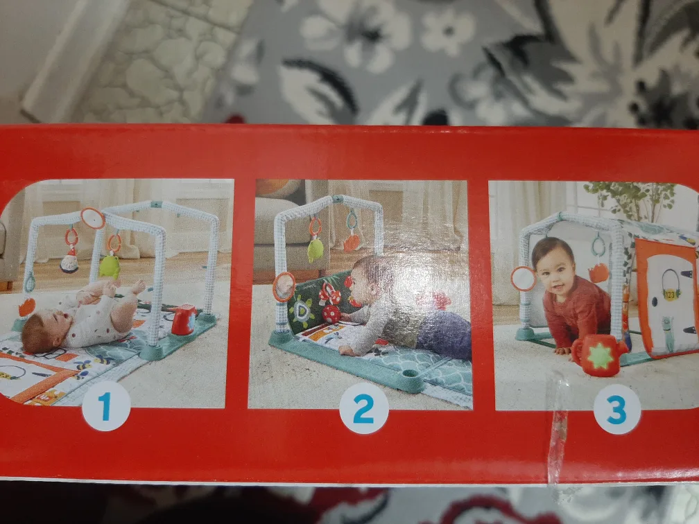 NEW in box Fisher Price 3-in-1 Crawl & Play Activity Gym image indicator(3)