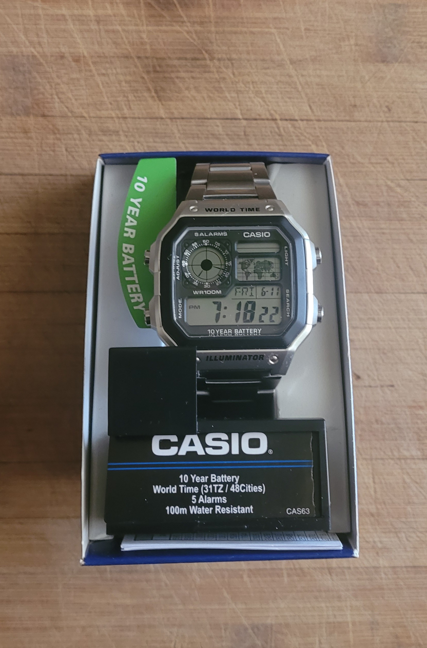 Casio AE1200WH-1A Men's Classic Digital Watch