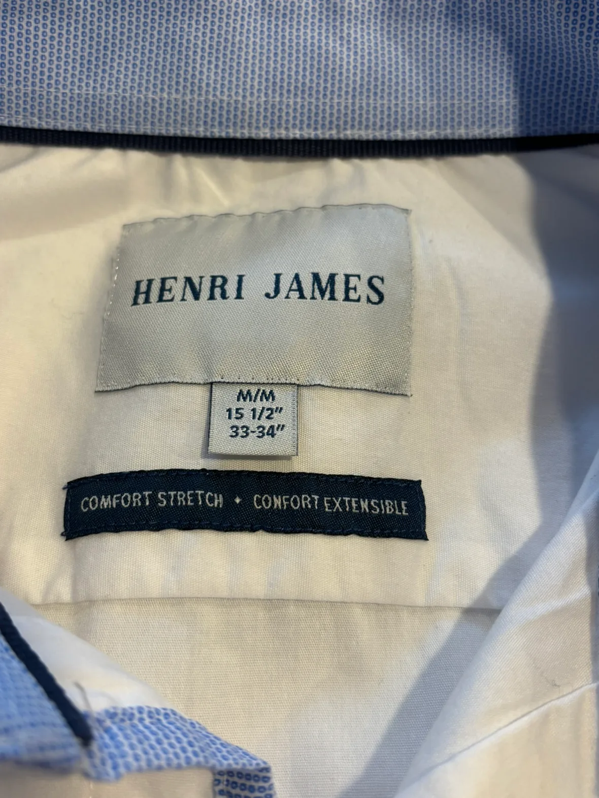 Men’s Henri James White Dress Shirt - Size M/M image indicator(5)