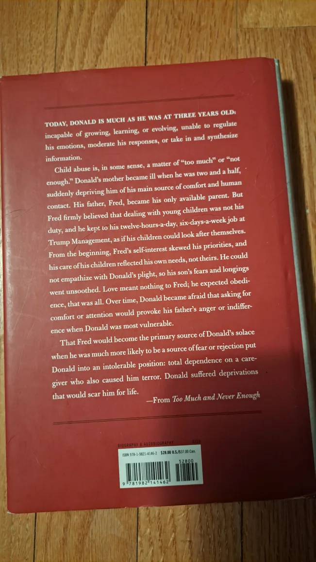 Donald Trump Book - Too Much and Never Enough image indicator(2)