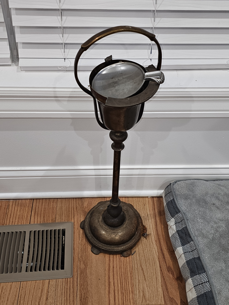 Vintage Brass Floor Ashtray