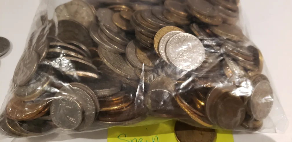 Large Bag of Foreign Coins image indicator(4)