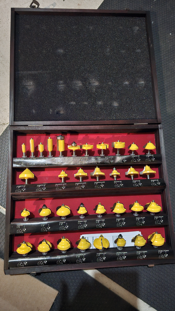 34-Piece Router Bit Set with Case