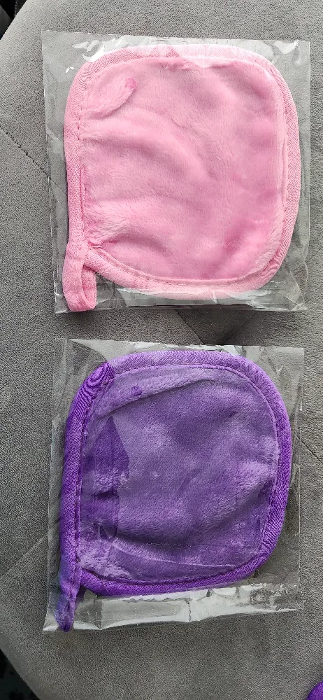NEW Reusable Makeup Remover Cloths - Pink & Purple image indicator(3)
