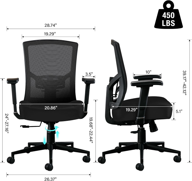 Blue Whale Big and Tall Office Chair - photo 3