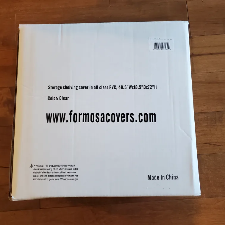 Formosa Covers Clear PVC Shelving Cover 48.5"Wx18.5"Dx72"H image indicator(4)