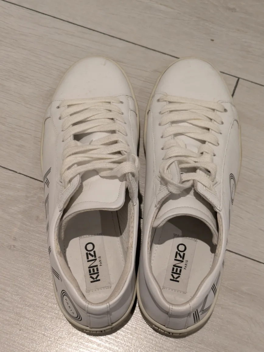 Designer Kenzo Tennix Leather Sneakers - Size 41 image indicator(2)