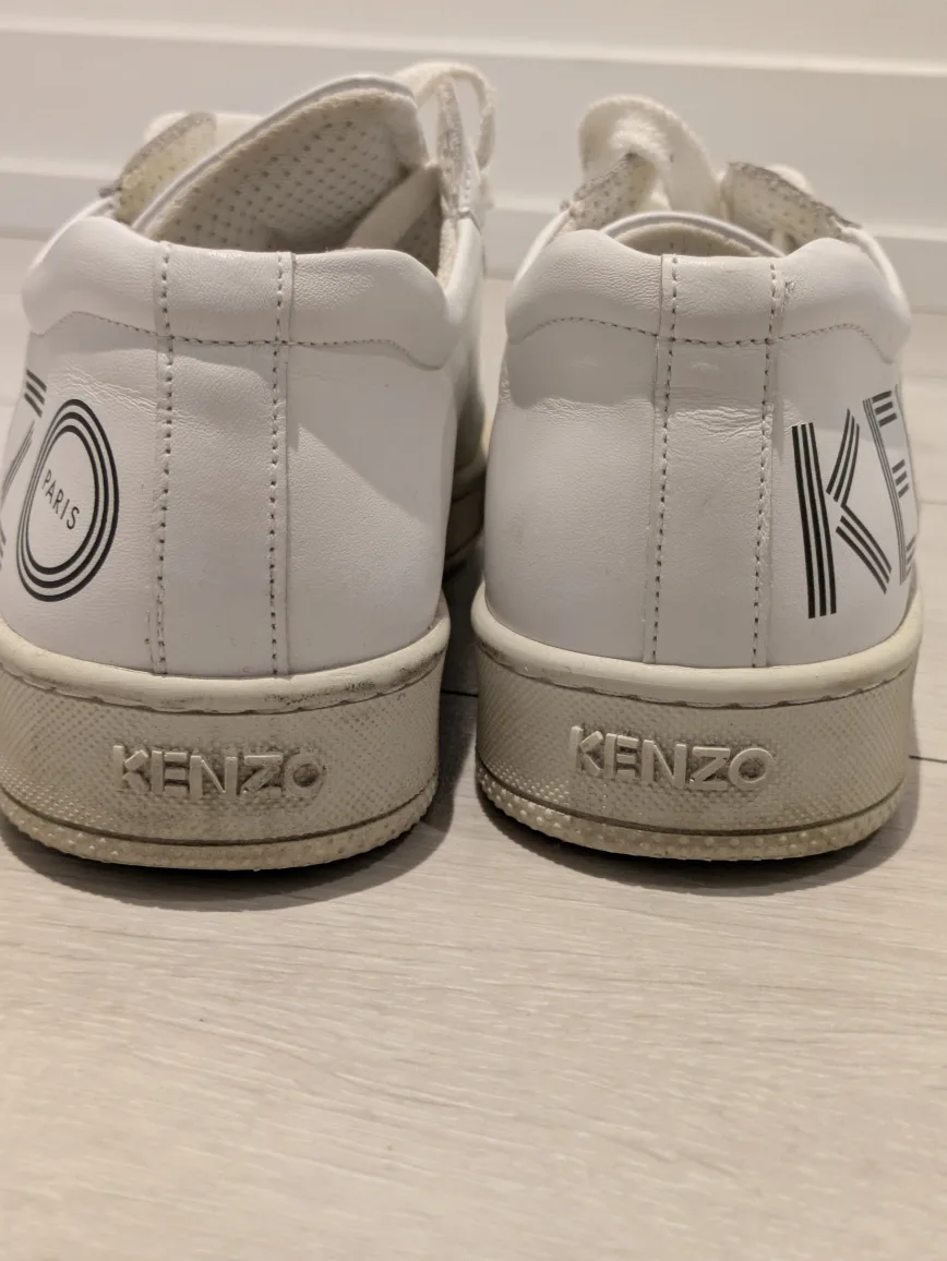 Designer Kenzo Tennix Leather Sneakers - Size 41 image indicator(5)