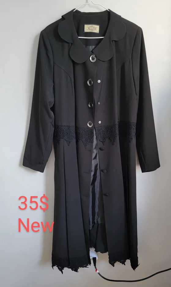 Grey and Black Abaya - First Mode - Size 48 image indicator(4)