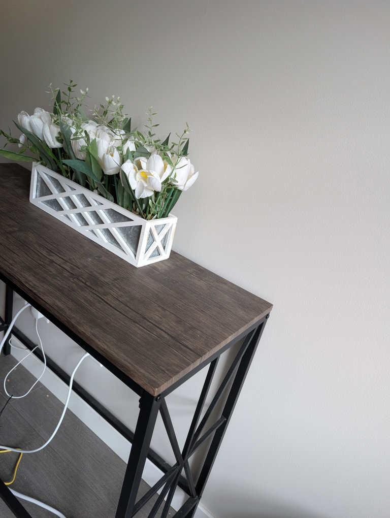 Console Table with Metal Frame - photo 2
