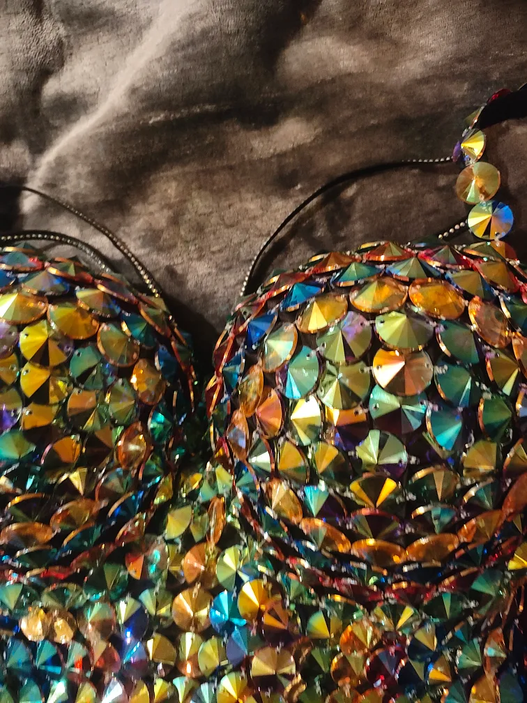 Rhinestone embellished corset top image indicator(6)