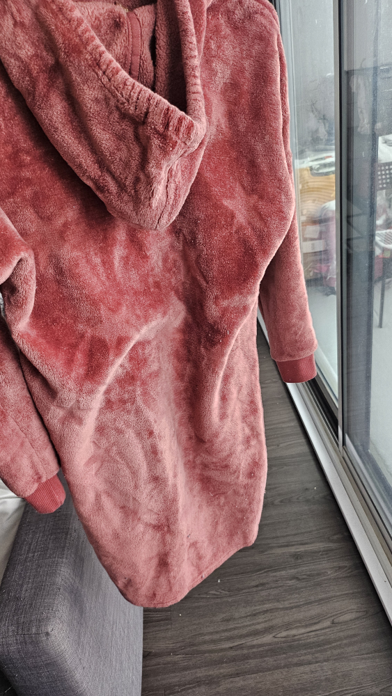 Dusty Rose Fuzzy Hoodie Dress - photo 5