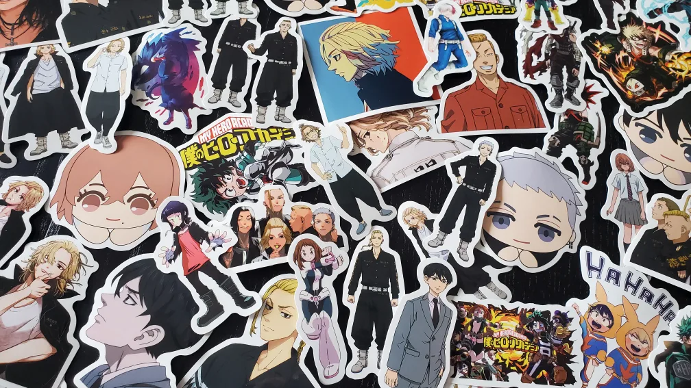 100 pcs Anime Sticker mix Pack image indicator(4)