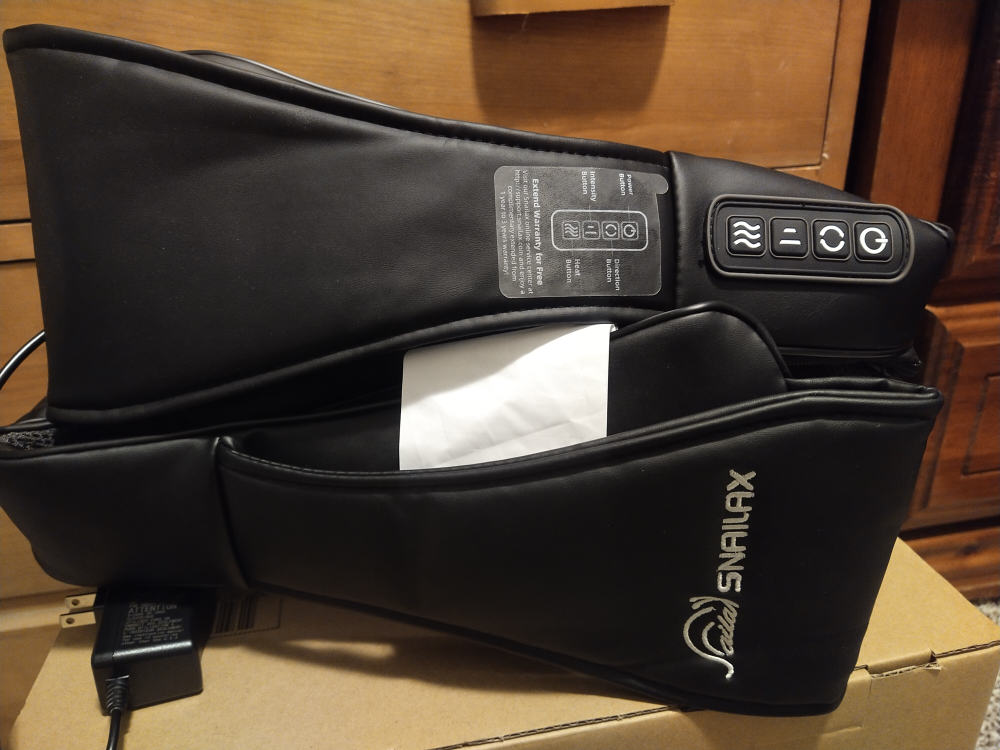 SNAILAX SL-632 Neck & Shoulder Shiatsu Massager with Heat - photo 2