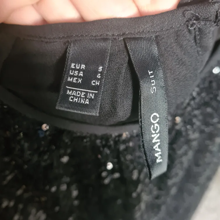 🏈Black Sequin Dress Size S from Mango🏈 image indicator(3)