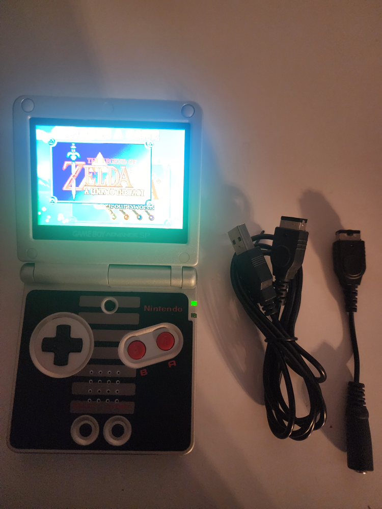 Nintendo Game Boy Advance SP IPS Screen NES Edition. - photo 4