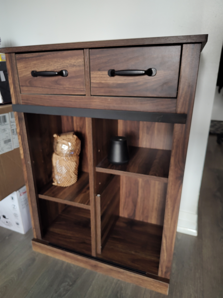 Rustic Brown Wooden Storage Cabinet - photo 2