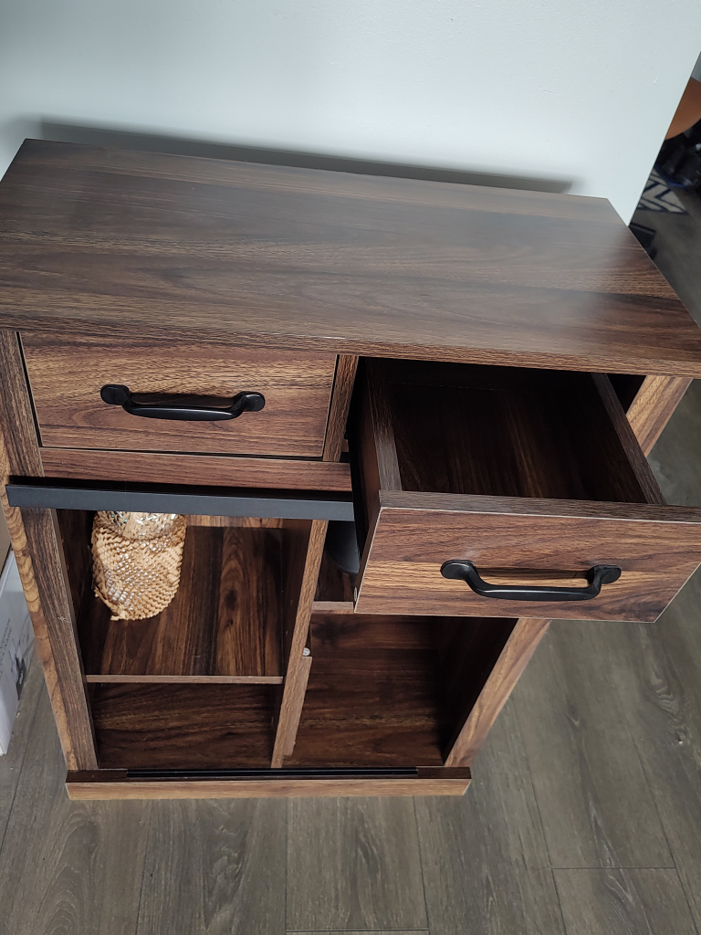 Rustic Brown Wooden Storage Cabinet - photo 3