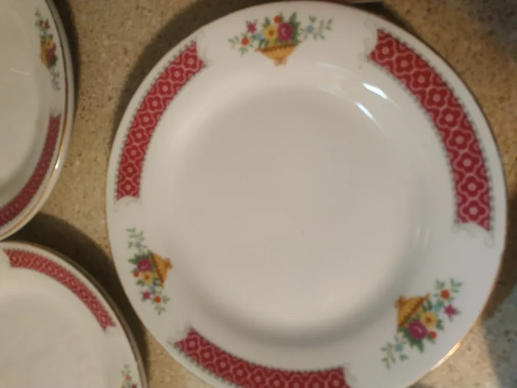 Set of 8 Vintage Dessert Plates 🏈 image indicator(3)