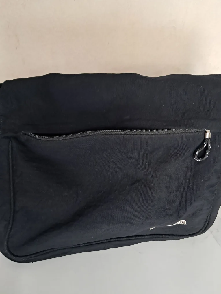 🏈Jantzen Black Messenger/Lap Top bag image indicator(10)