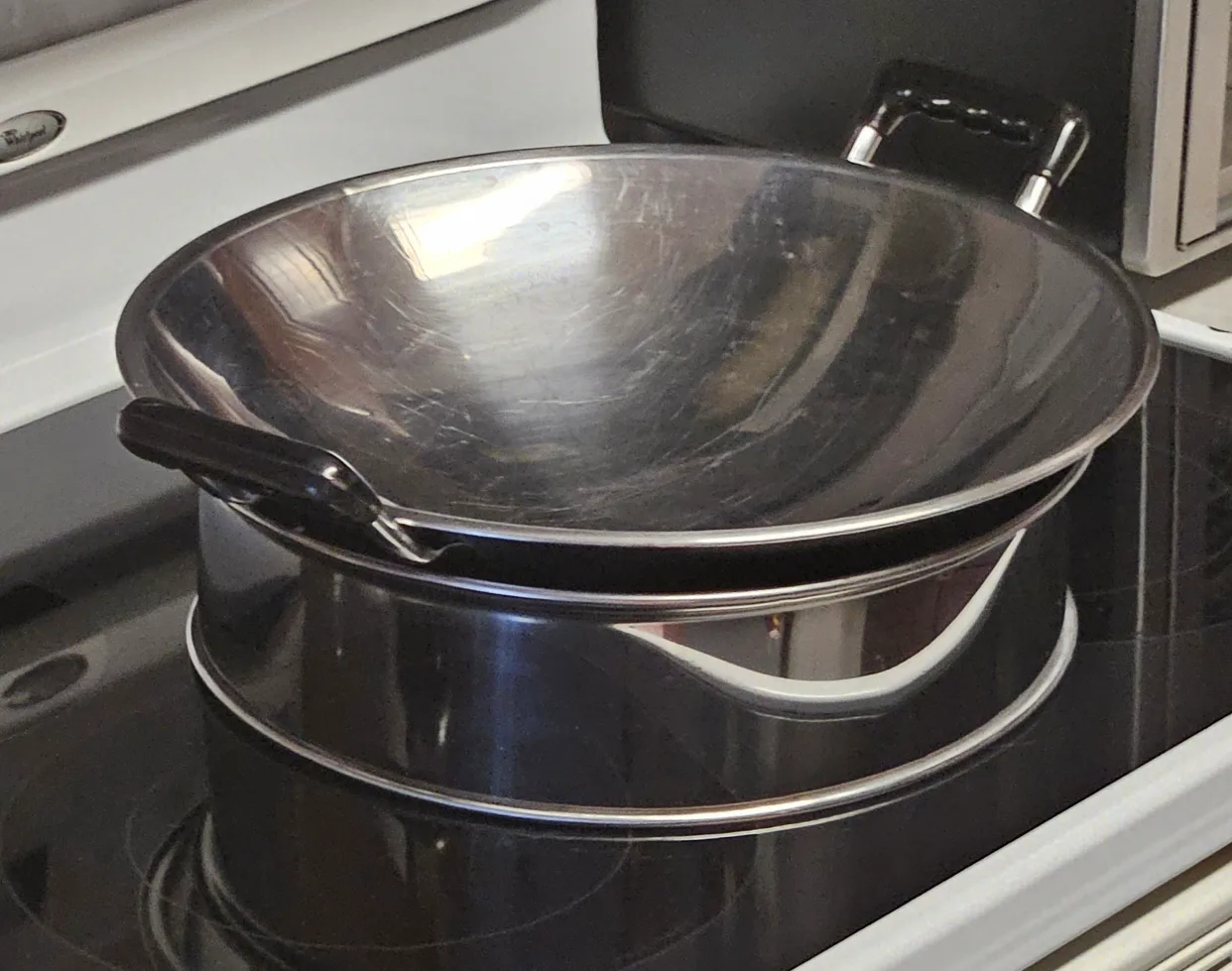 Northcraft Stainless Steel Copper Bottom Serving Kadhai Wok image indicator(2)