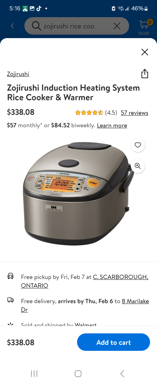 Zojirushi NP-HCC10 Induction Heating Rice Cooker & Warmer