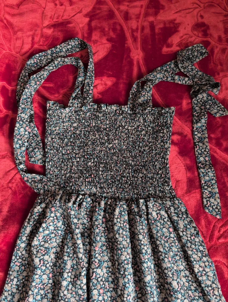 Sun dress with tube style upper and flare bottom thumbnail