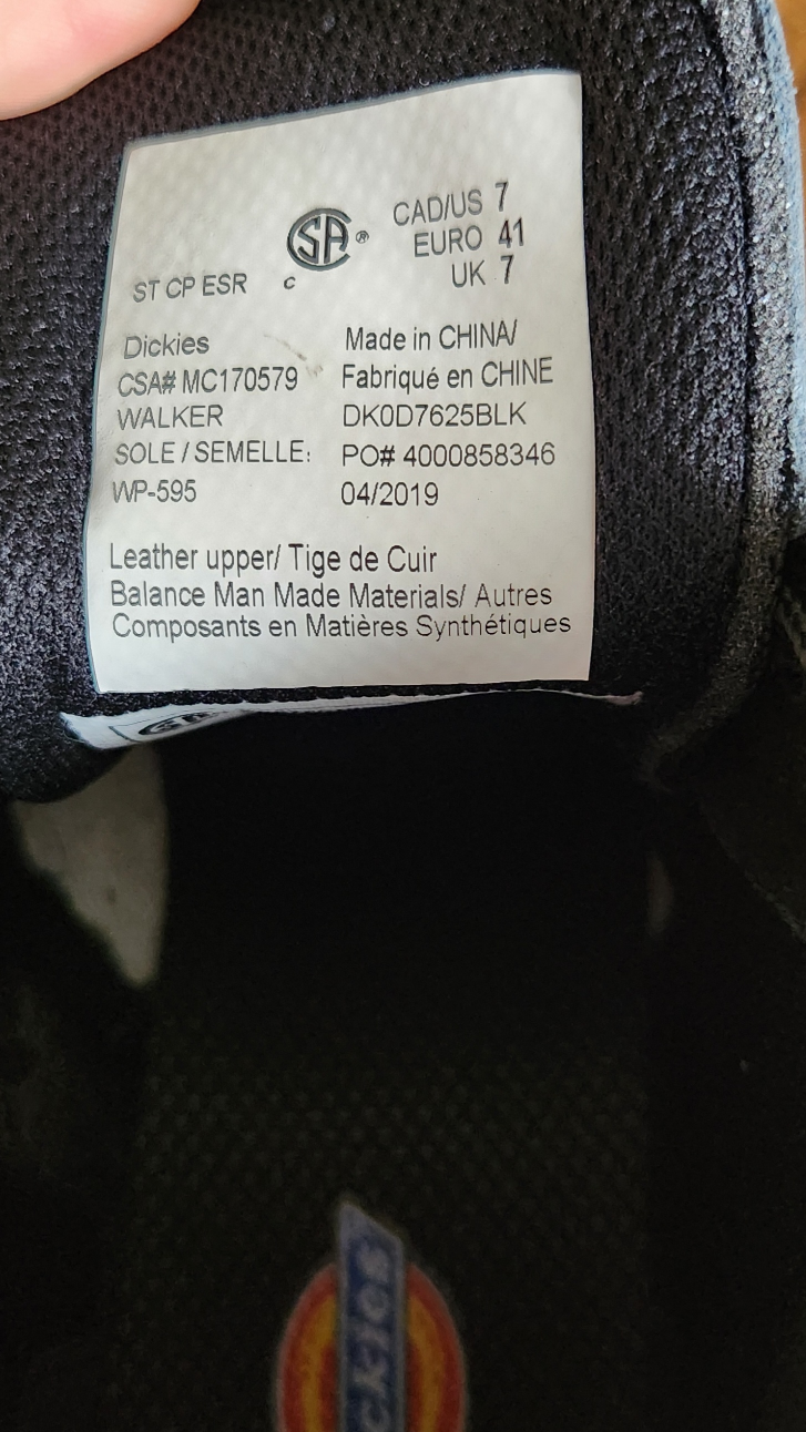 Dickies Work Boots - Size 7 - photo 5
