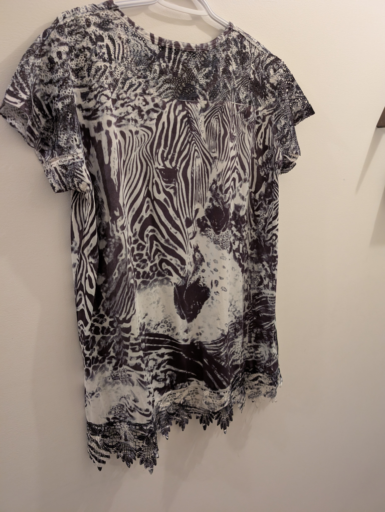 Temptation Womens Zebra Print Top - photo 2