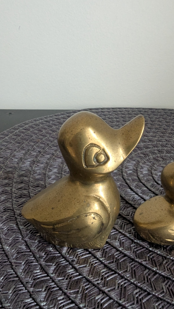 Vintage Brass Duck Figurines - Set of Three - photo 4