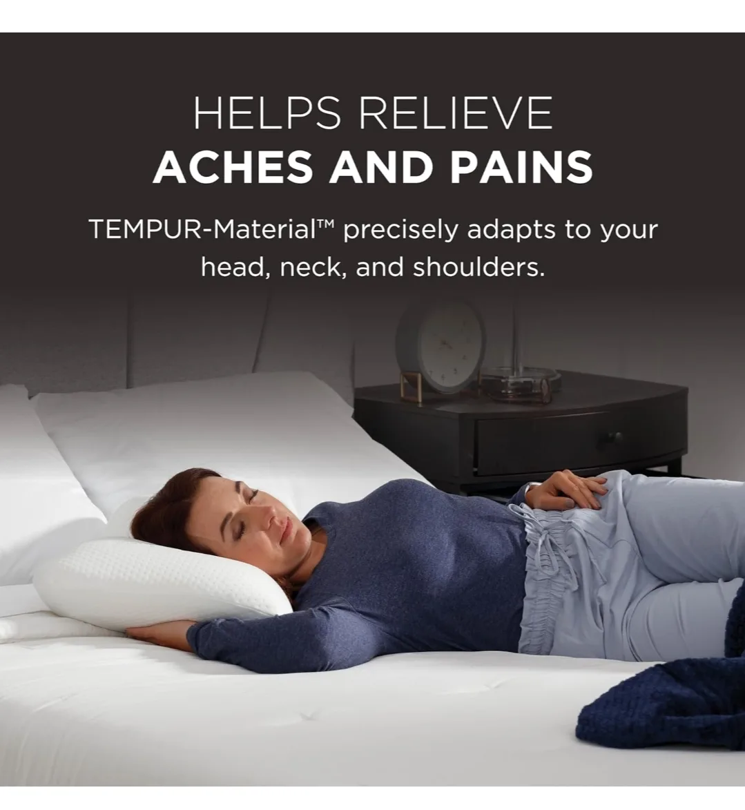 Tempur-Pedic Symphony Memory Foam Pillow, Soft, Standard, White image indicator(6)