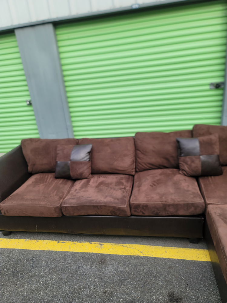 Brown Sectional Sofa - photo 4
