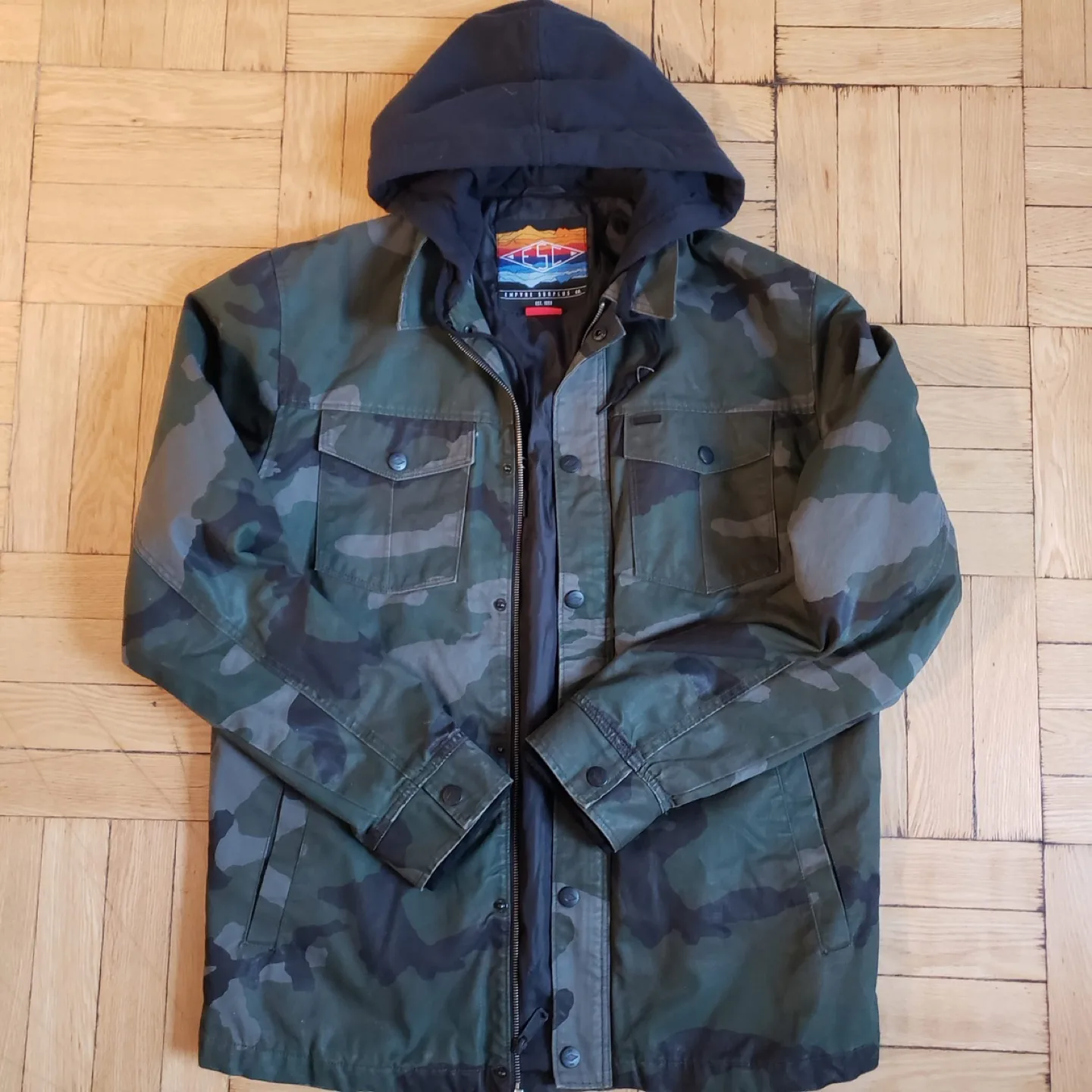 Men Hoodie Jacket Military Large thumbnail