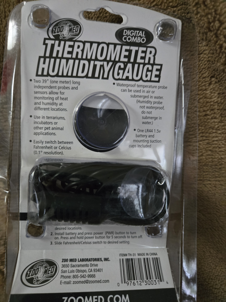 Zoo Med Laboratories Digital Thermometer/Hygrometer Combo Gauge - photo 2