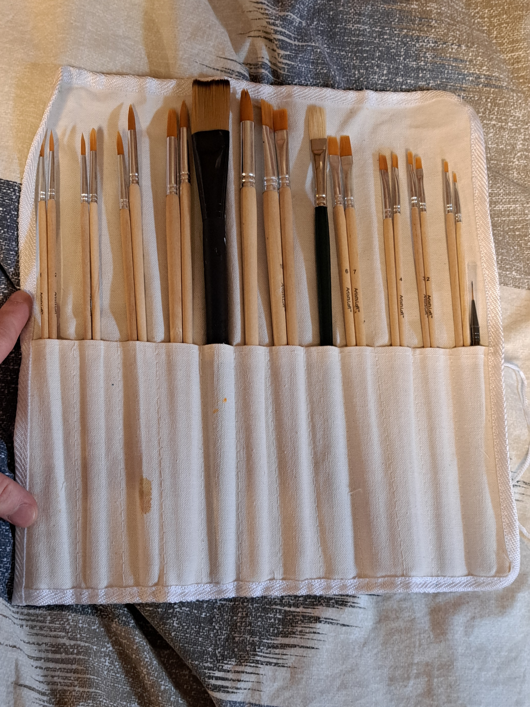 Assortment of Acrylic Paint Brushes