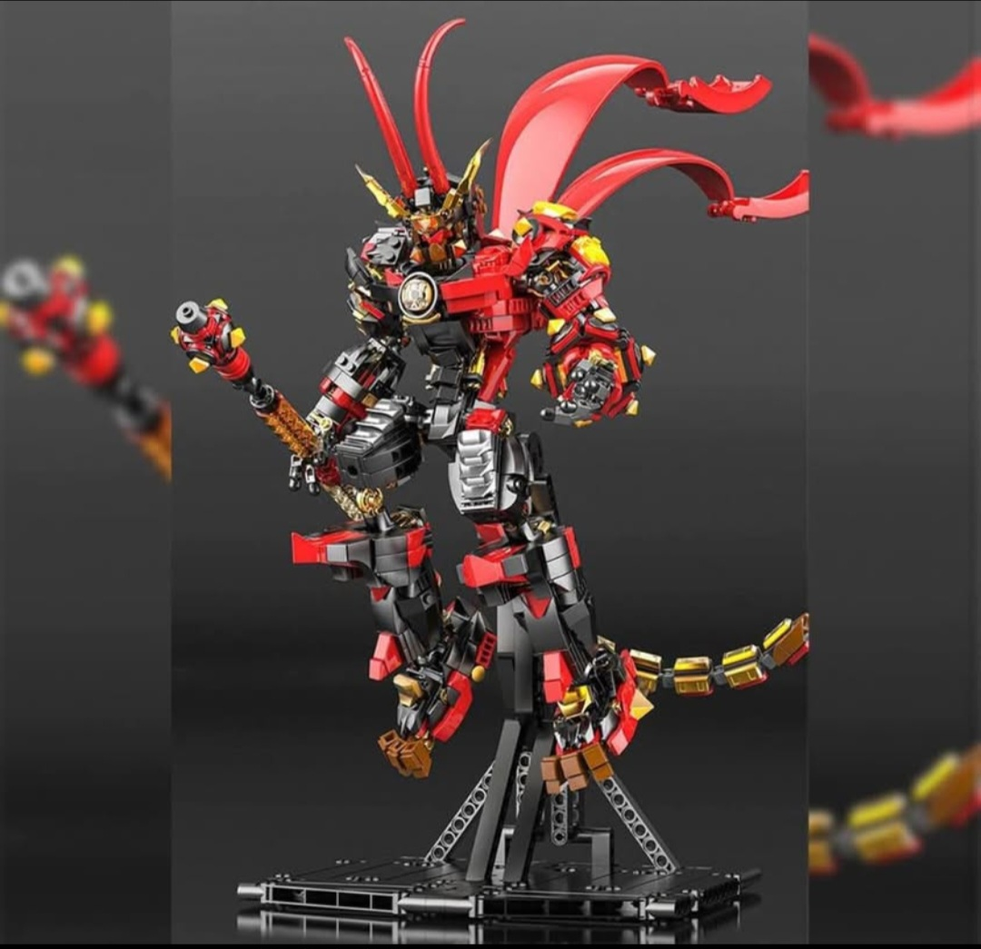 Chinoiserie Mecha Six-Ear Macaque Mech Building Blocks - photo 4