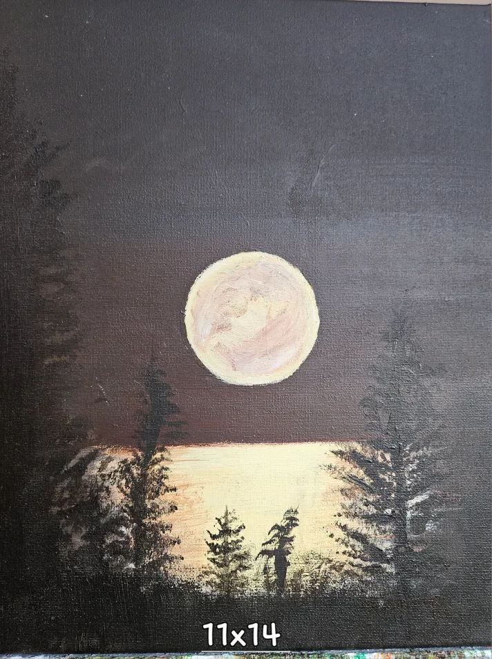 Original Acrylic paintings by Phil Ripley Evening Reflections image indicator(6)